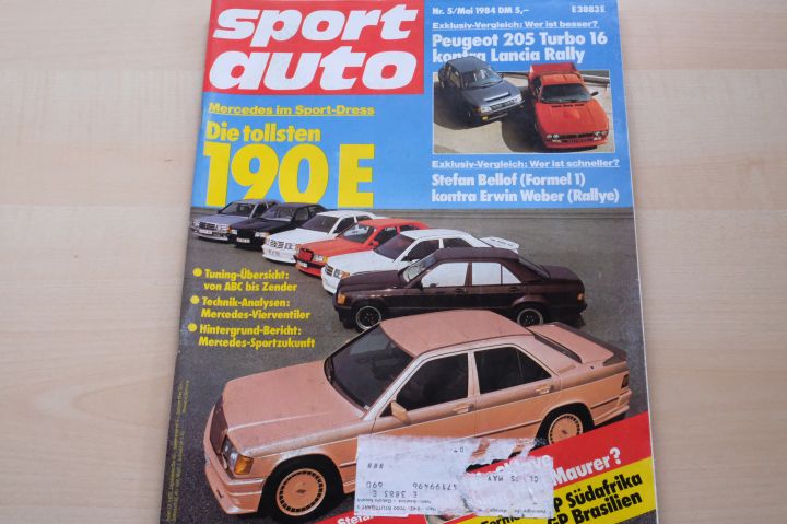 Deckblatt Sport Auto (05/1984)